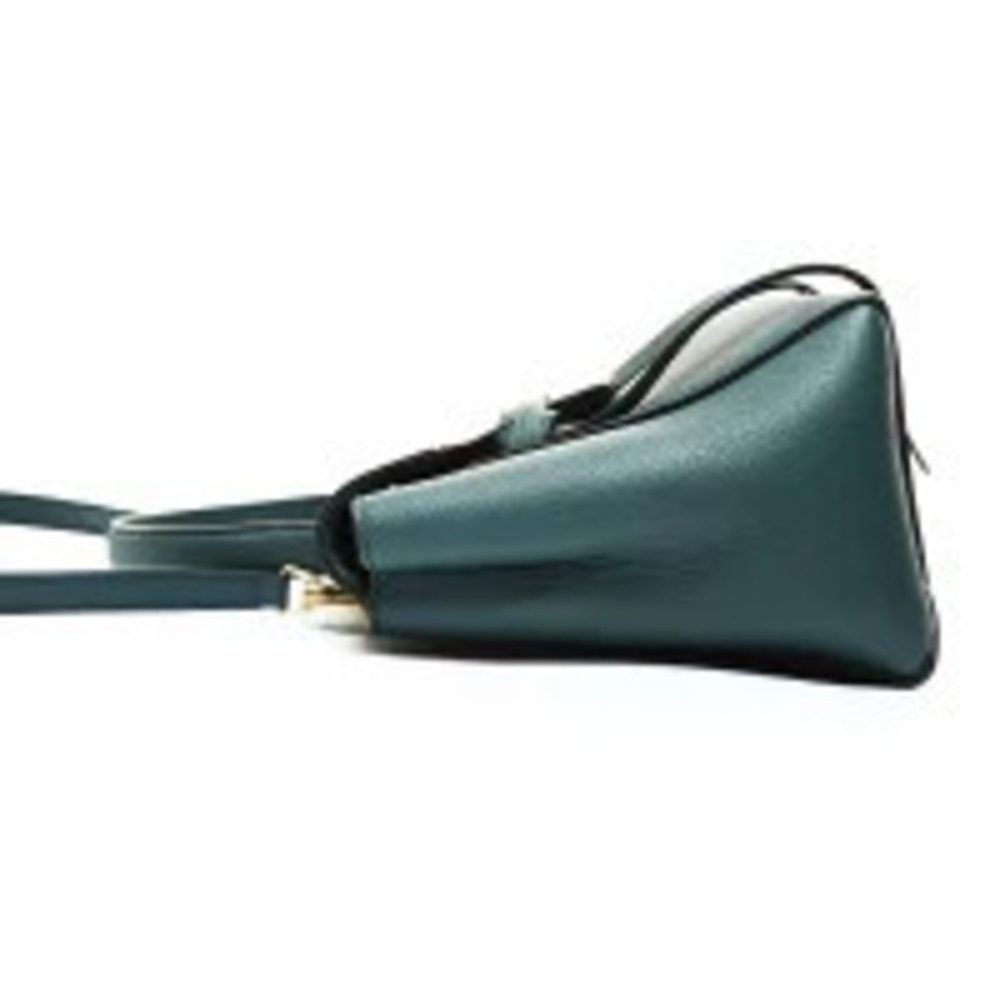 Celine green dark Bag calfskin back grained zip leather Belt Green